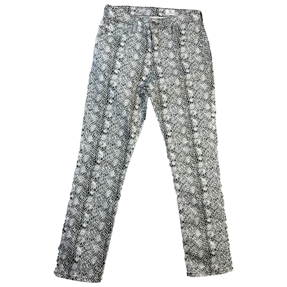 AG Adriano Goldschmied Snakeskin Women 29R High Rise Straight Leg Jeans